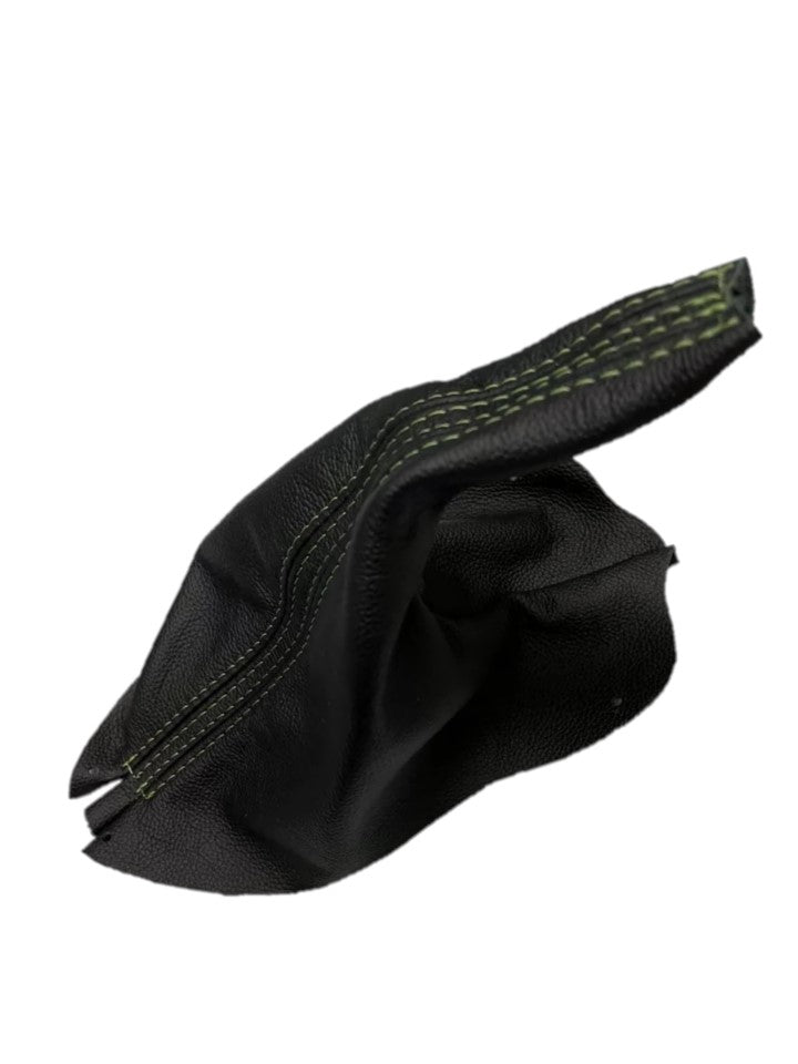 1994-2004 FORD MUSTANG GT-2001 Bullitt Black Genuine Leather Parking Brake Boot Cover-8