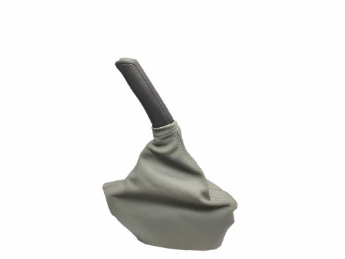 Platinum Gray Leather Handbrake Boot Cover For Subaru Forester 2009 2010 2011 2012 2013-0