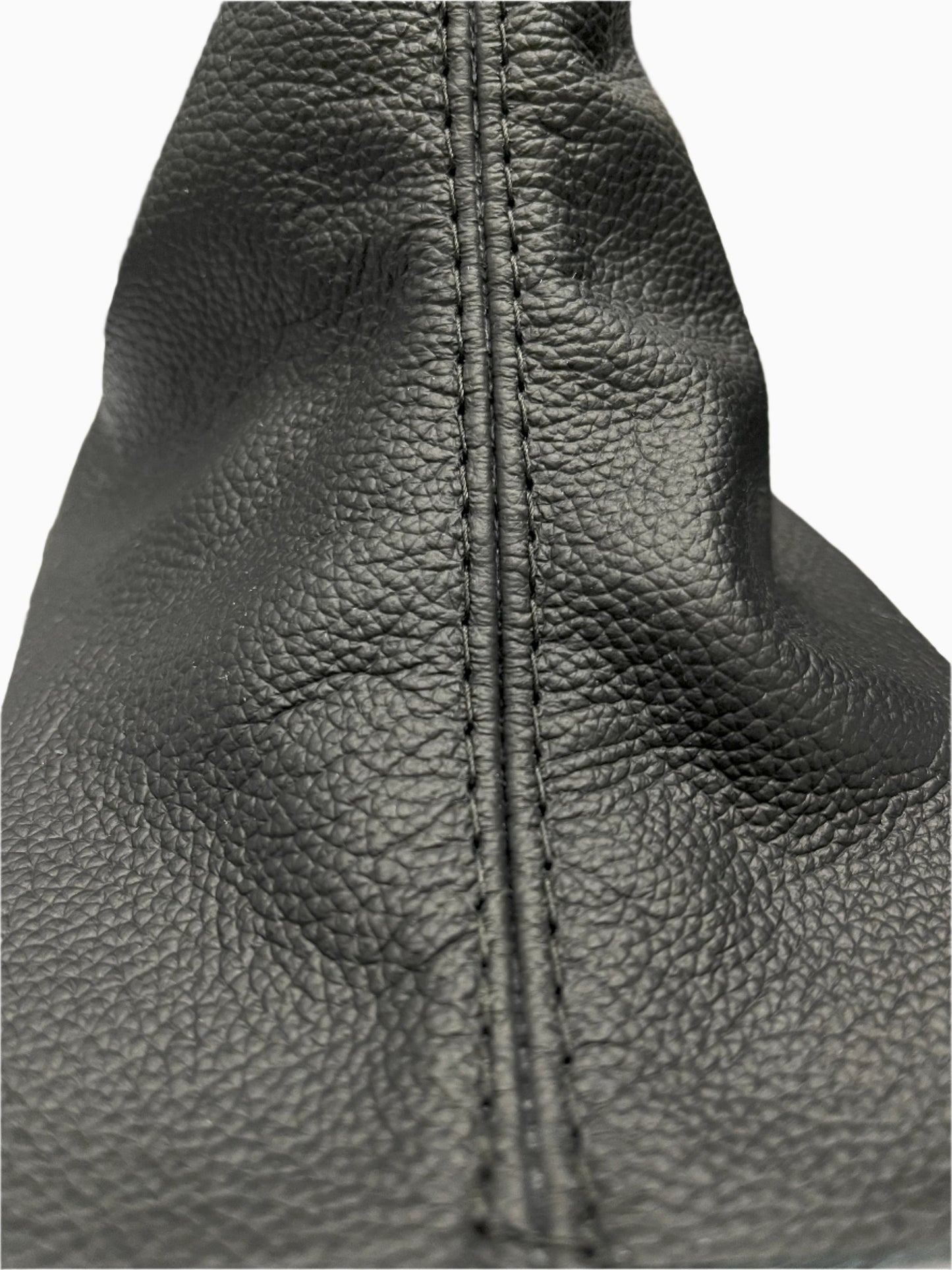 2010-2014 Ford Mustang GT Convertible Coupe V8 V6 Black Genuine Leather Emergency Brake Boot Cover-2