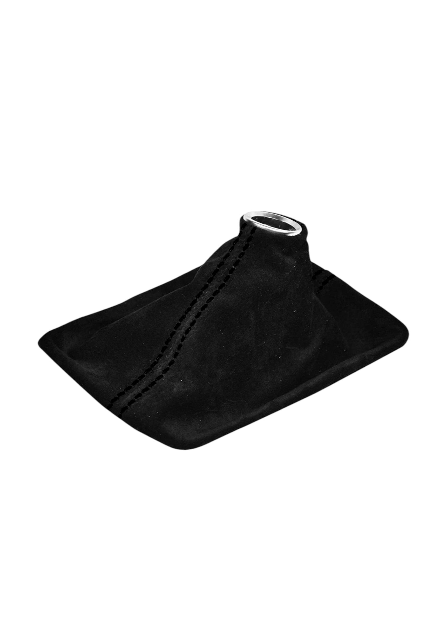 For Chevy Corvette C7 2014 2015 2016 Genuine Suede MANUAL Shift Boot Cover In Black-11
