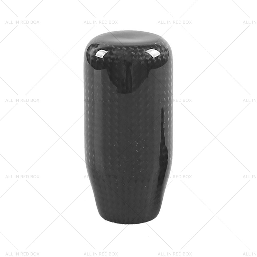 100percent Real Carbon Fiber Universal Car Gear Shift Knob Shifter with Adapter Black-3
