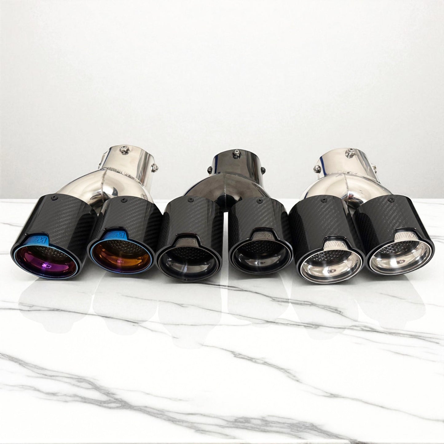 Carbon Fiber M Exhaust Tip For BMW G20 M340i, G42 M240i, G22 M440i-0