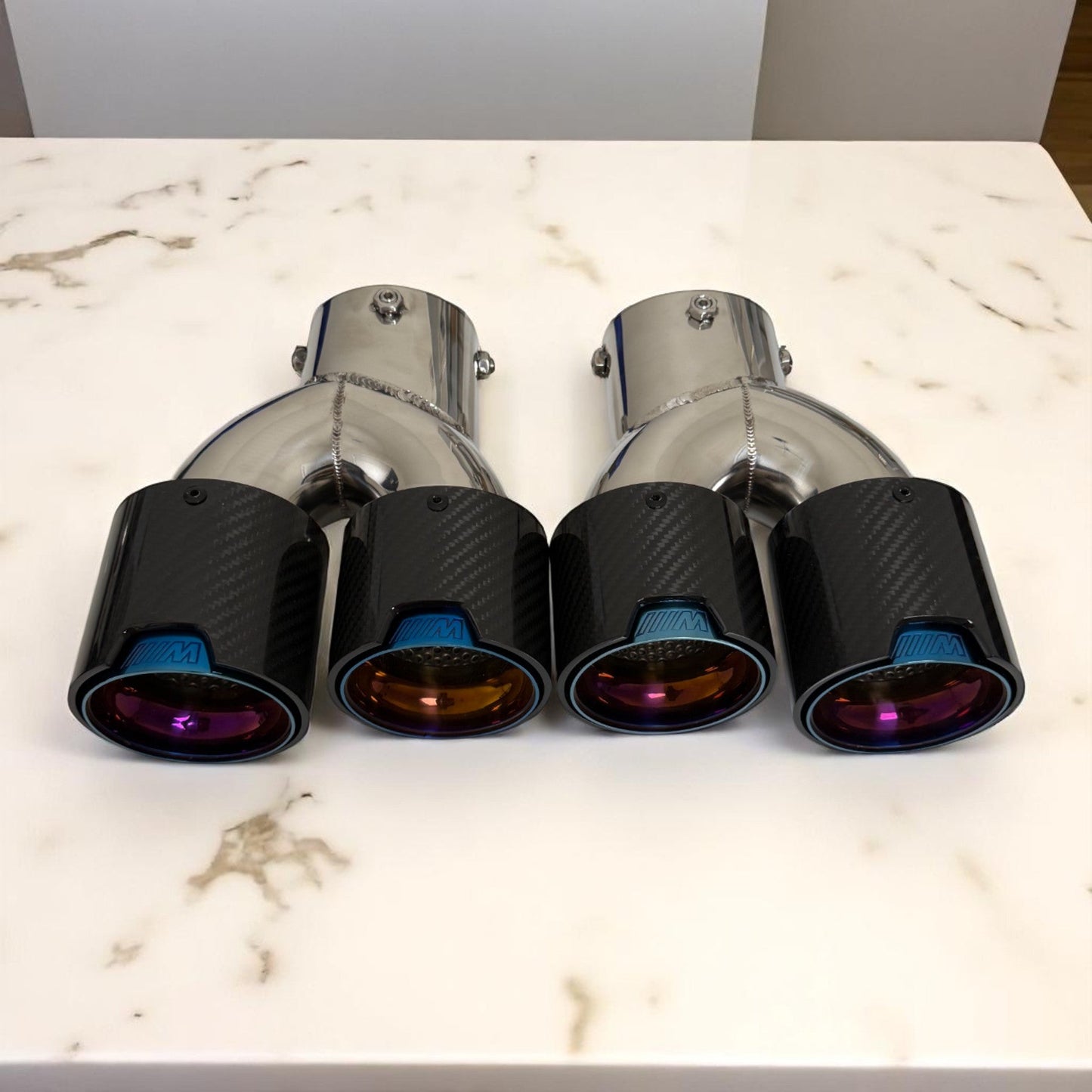 Carbon Fiber M Exhaust Tip For BMW G20 M340i, G42 M240i, G22 M440i-1