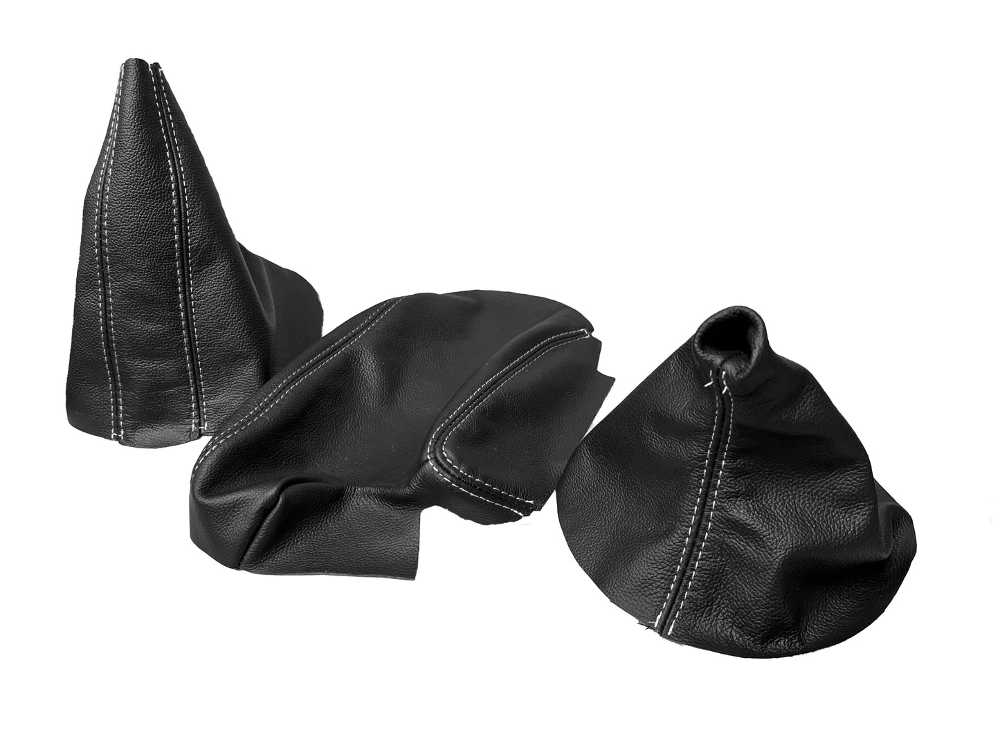 For 1991-2005 BMW E36 E46 3 Series Genuine Leather Console Armrest Shift & Handbrake Boot Cover-1