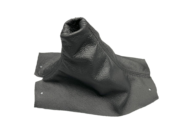 1989-1996 Chevy Corvette C4 Genuine Leather MANUAL Shift Boot Cover In Black-0