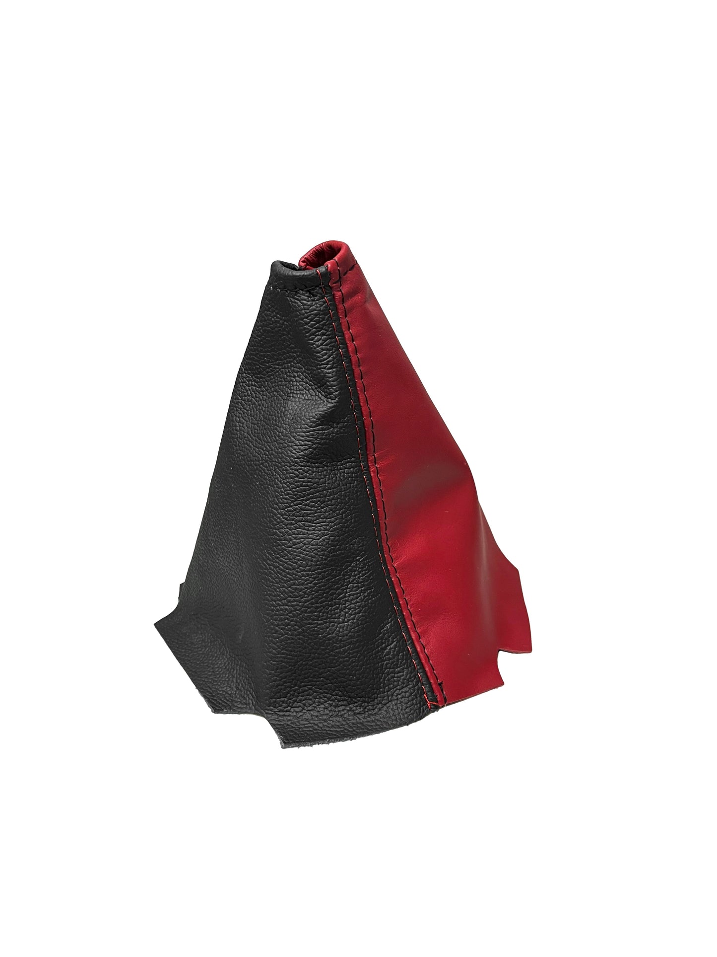 Cobalt Red & Black Leather Console Armrest Handbrake & Shift Boot Cover For 2005-2007 Chevy Corvette C6-6