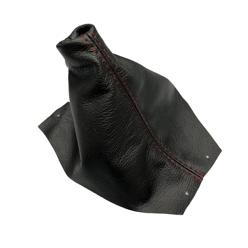 1989-1996 Chevy Corvette C4 Genuine Leather MANUAL Shift Boot Cover In Black-2