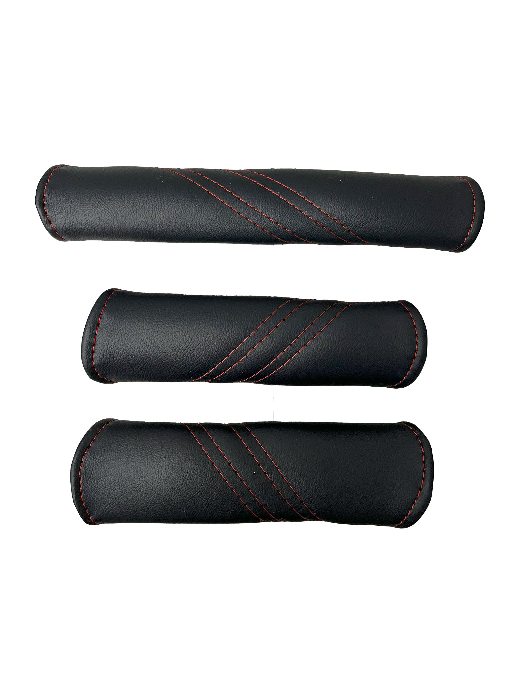 Leather Passenger Grab & 2X Door Handle Cover Set For 1997-2004 Chevy Corvette C5-4