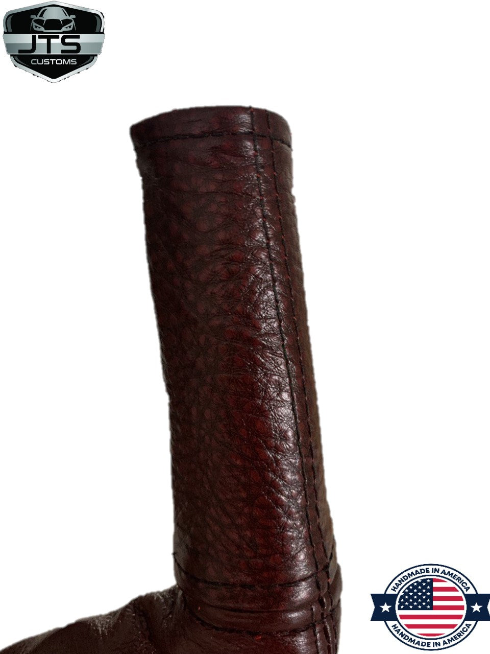 2008 - 2014 Subaru Impreza WRX STI Shift E-Brake Boot & Console Lid Cover Set In Burgandy Red Leather-7