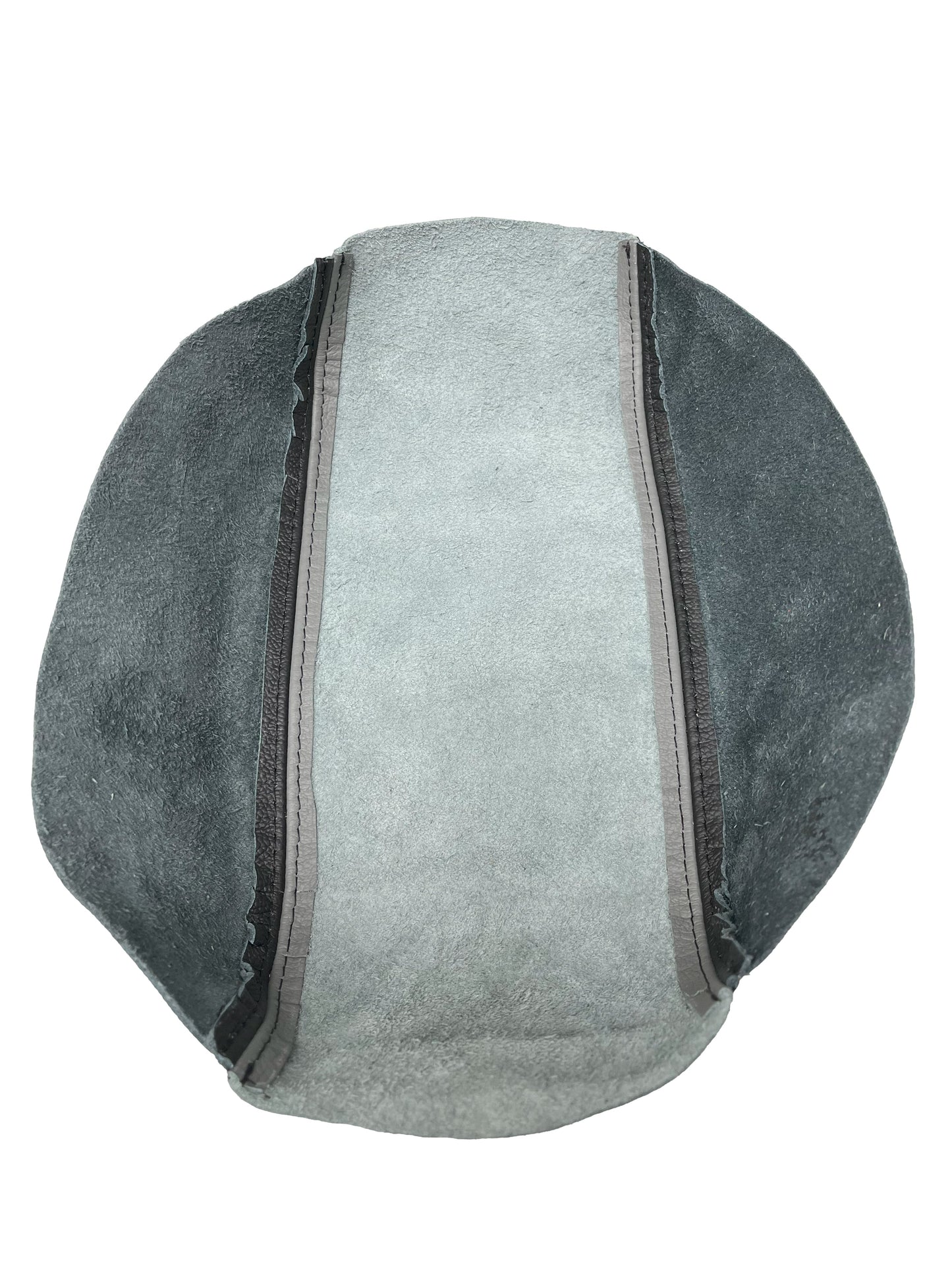 Titanium Gray & Black Leather Console Armrest Cover For 2009-2019 SUBARU FORESTER-4
