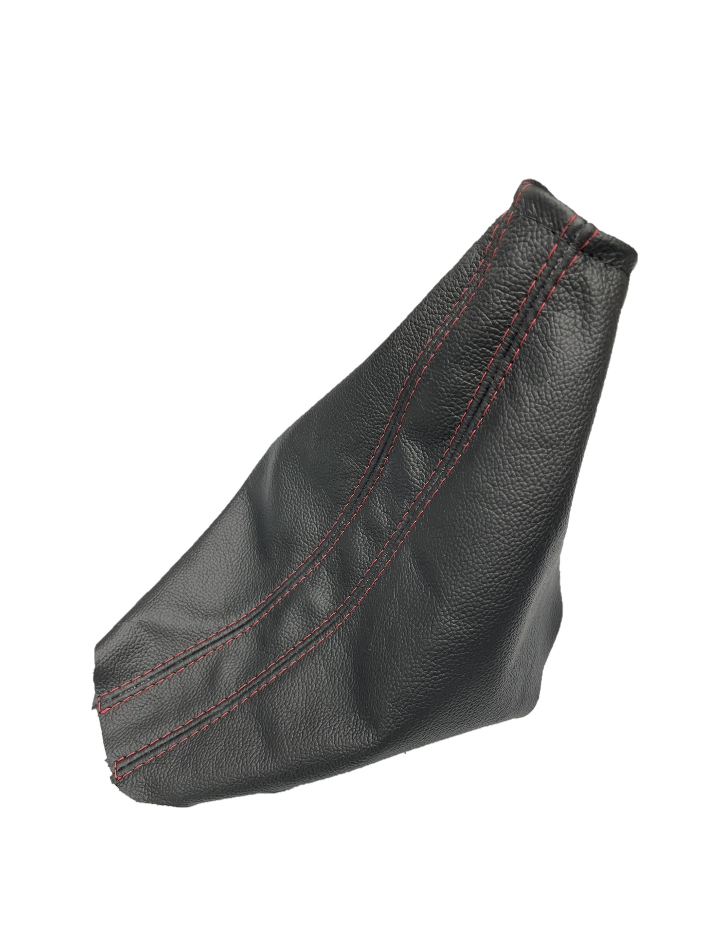 Red Stitch Leather Parking Brake & Shift Boot Cover For Ford Mustang GT 2005 2006 2007 2008 2009-4