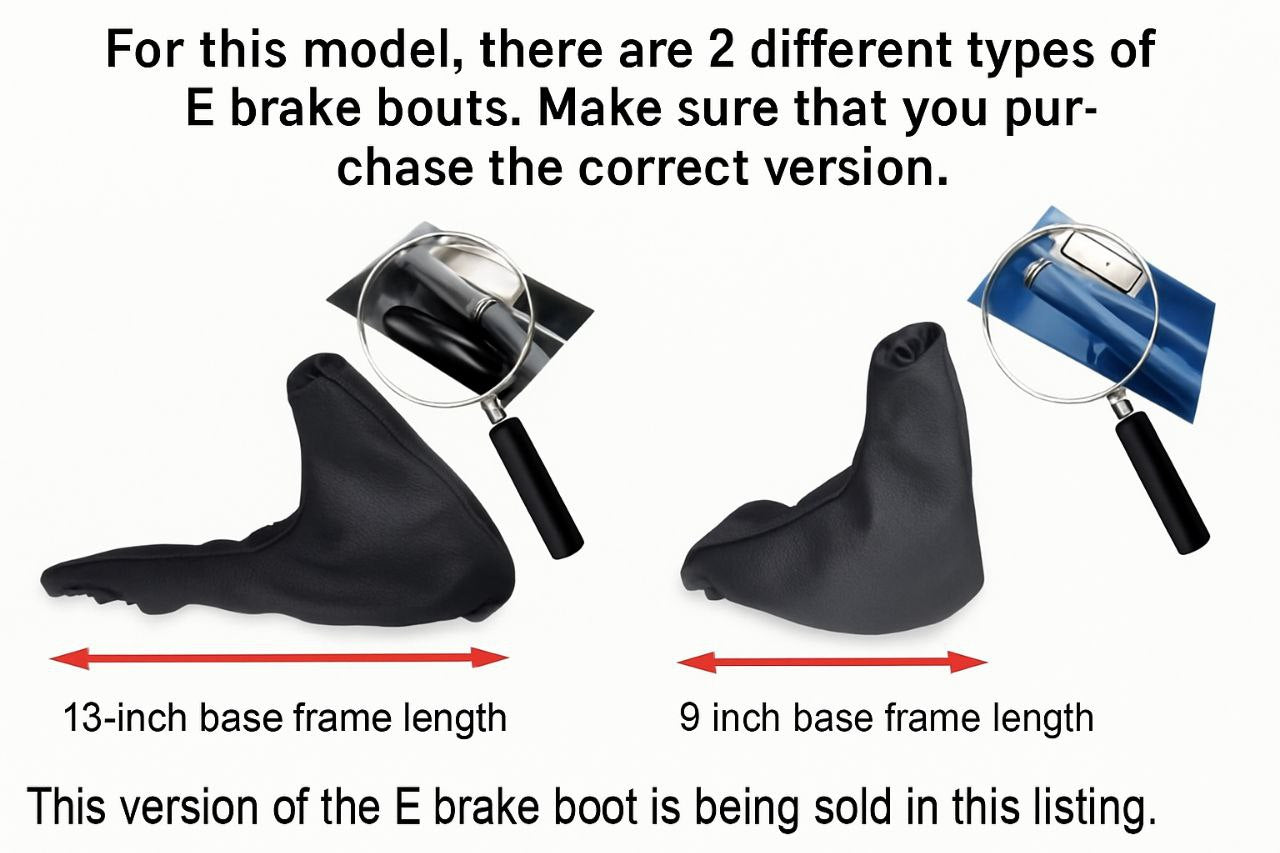 M Stitch Leather Shift & Handbrake Boot Cover 13 Inch For BMW Z3 M3 Coupe E46 1995-2006-3