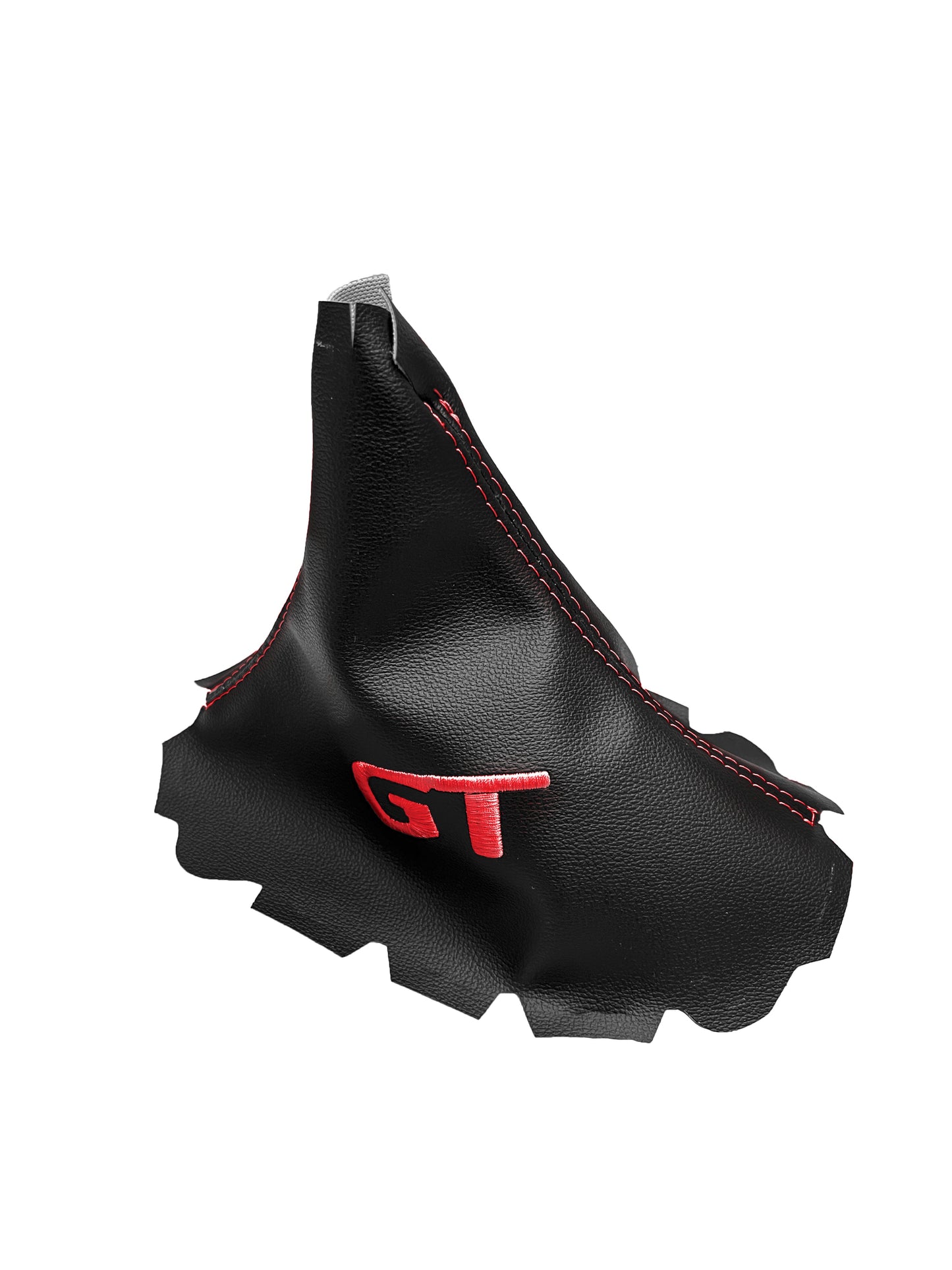 Embroidered Synthetic Leather Shift Boot Cover For 2005-2009 Ford Mustang GT Convertible Coupe-1