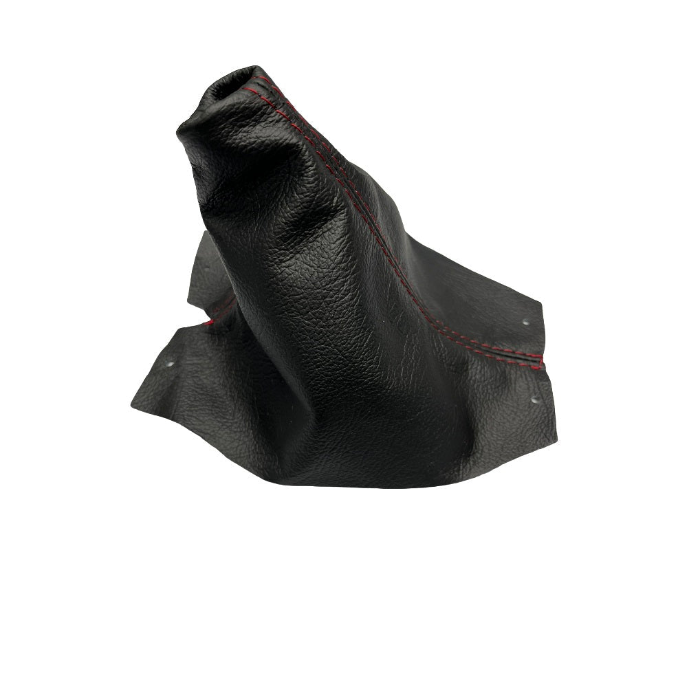 1989-1996 Chevy Corvette C4 Genuine Leather MANUAL Shift Boot Cover In Black-4