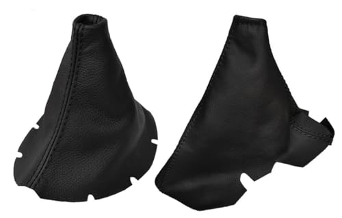 Leather Shift & Parking Brake Boot Cover For 1997-2004 Chevy Corvette C5 V8 Z06 Coupe 2-Door-4