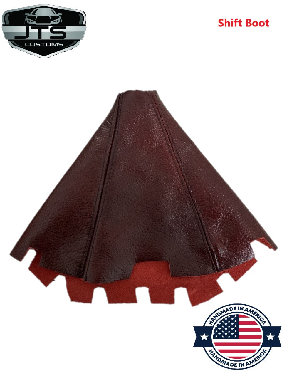 2008 - 2014 Subaru Impreza WRX STI Shift E-Brake Boot & Console Lid Cover Set In Burgandy Red Leather-6