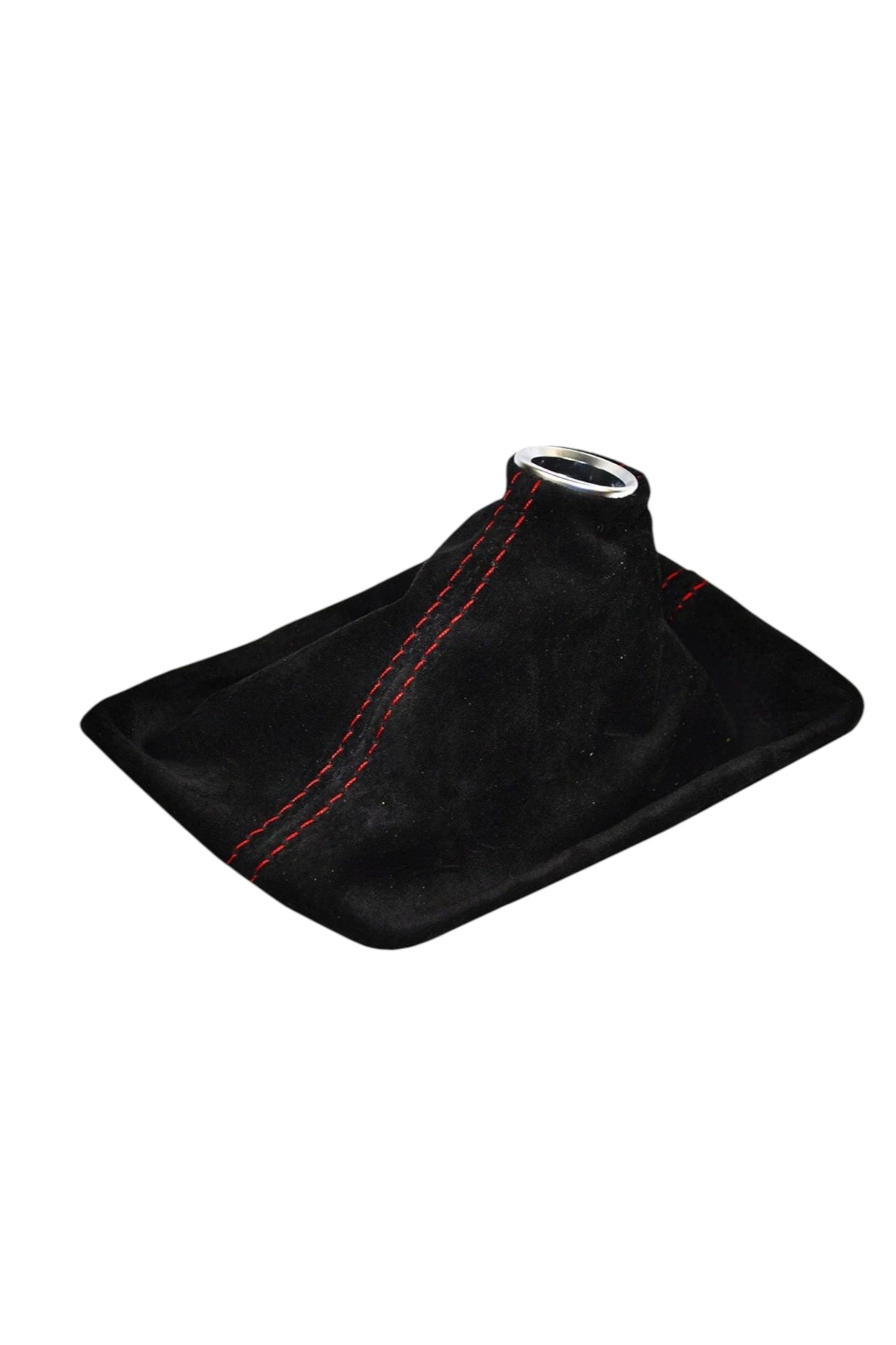 For Chevy Corvette C7 2014 2015 2016 Genuine Suede MANUAL Shift Boot Cover In Black-2