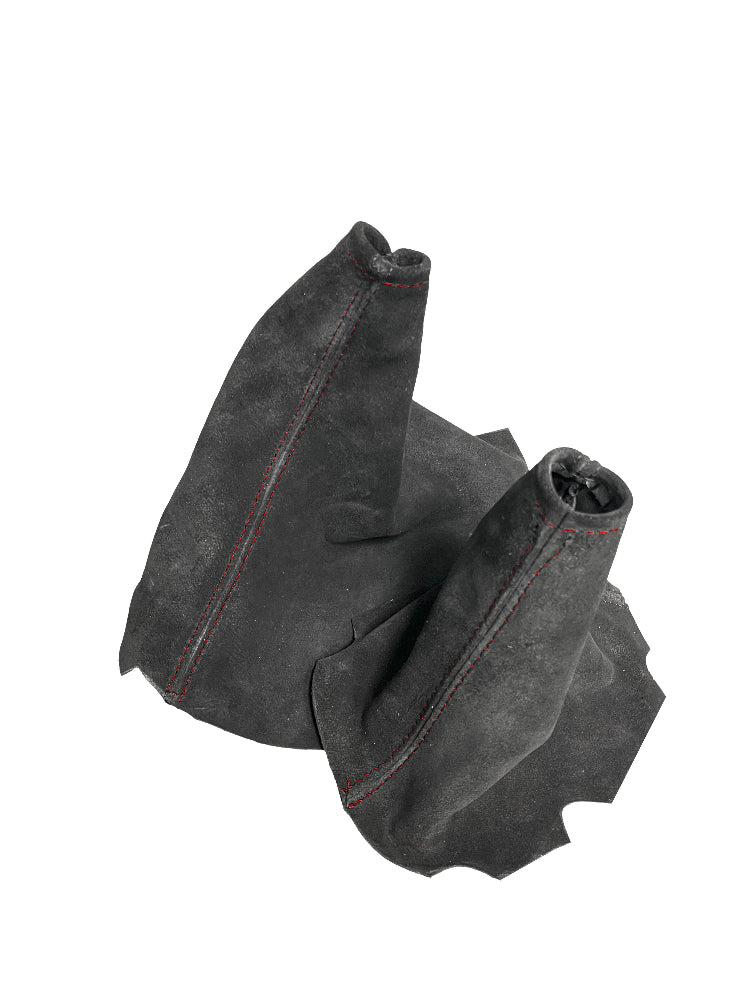 Genuine Suede Emergency Brake & Shift Boot Cover For Chevy Corvette C6 2005-2013-3
