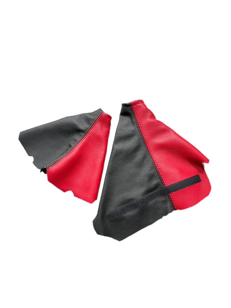 For 1997-2004 Chevy Corvette C5 Torch Red & Black Leather Interior Piece Cover Set-3