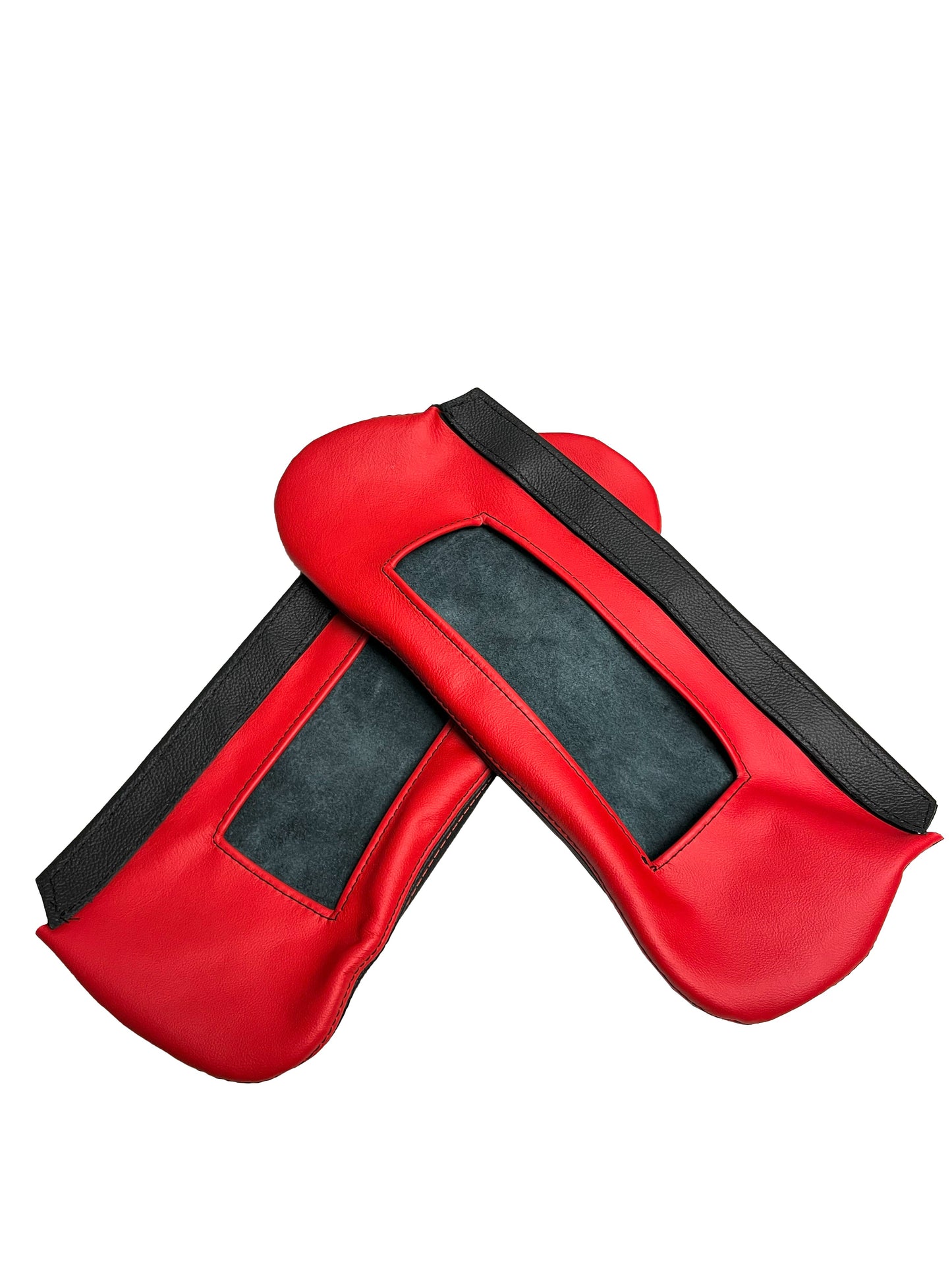 For 1997-2004 Chevy Corvette C5 Torch Red & Black Leather Interior Piece Cover Set-8