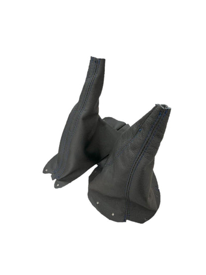 1994-2004 Ford Mustang GT-2001 Bullitt Genuine Real Leather Shift & Parking Brake Boot Cover-0