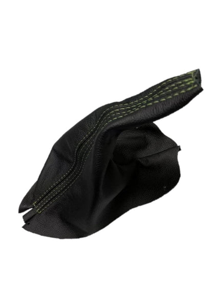 1994-2004 FORD MUSTANG GT-2001 Bullitt Black Genuine Leather Parking Brake Boot Cover-8