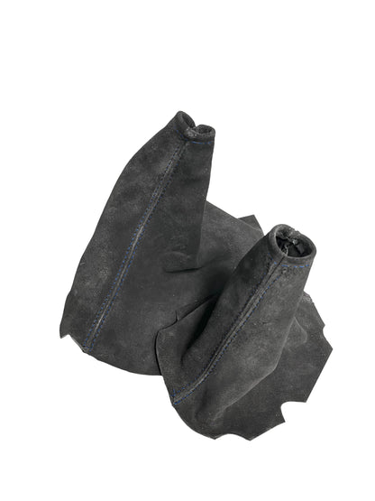 Genuine Suede Emergency Brake & Shift Boot Cover For Chevy Corvette C6 2005-2013-7