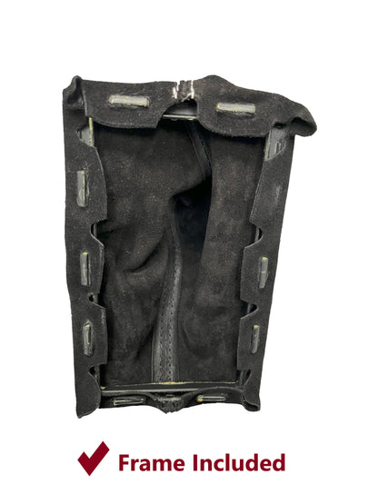 Genuine Suede Manual Shift Boot Cover + Frame For 2005-2009 Ford Mustang GT Convertible Coupe V8 V6-1