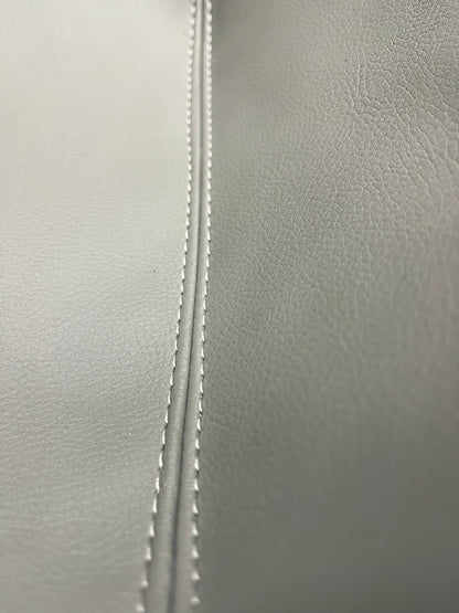 Replacement LEATHER Console Lid Armrest Cover In Platinum Gray For 2009-2019 Subaru Forester-4