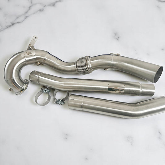 AWD Audi 8Y S3 Race Downpipe & VW MK8 Golf R Downpipe - Palenon Performance-0