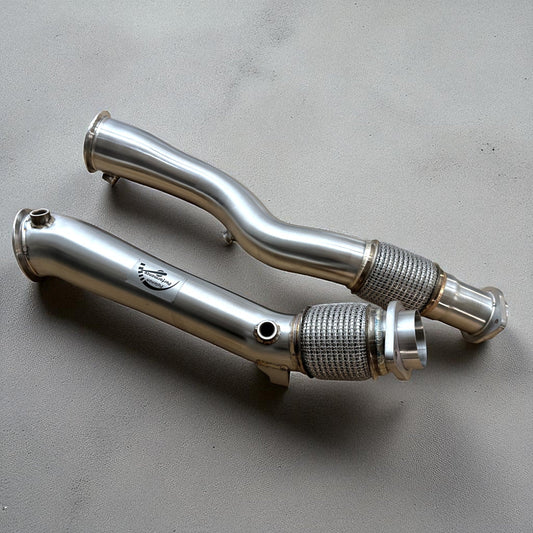 BMW S58 X3M & X4M Catless Race Downpipe (3.5 Inch Diameter) - Palenon Performance-0
