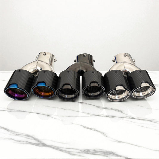 Carbon Fiber M Exhaust Tip For BMW G20 M340i, G42 M240i, G22 M440i-0