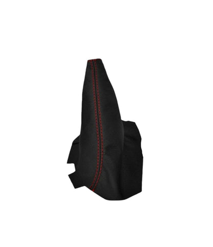 Red Stitch Genuine Leather Parking Brake & Shift Boot Cover For Chevy Corvette C6 2005-2013-4