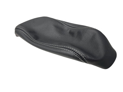 2009-2019 Subaru Forester Black Genuine Leather Center Console Armrest Cover-5