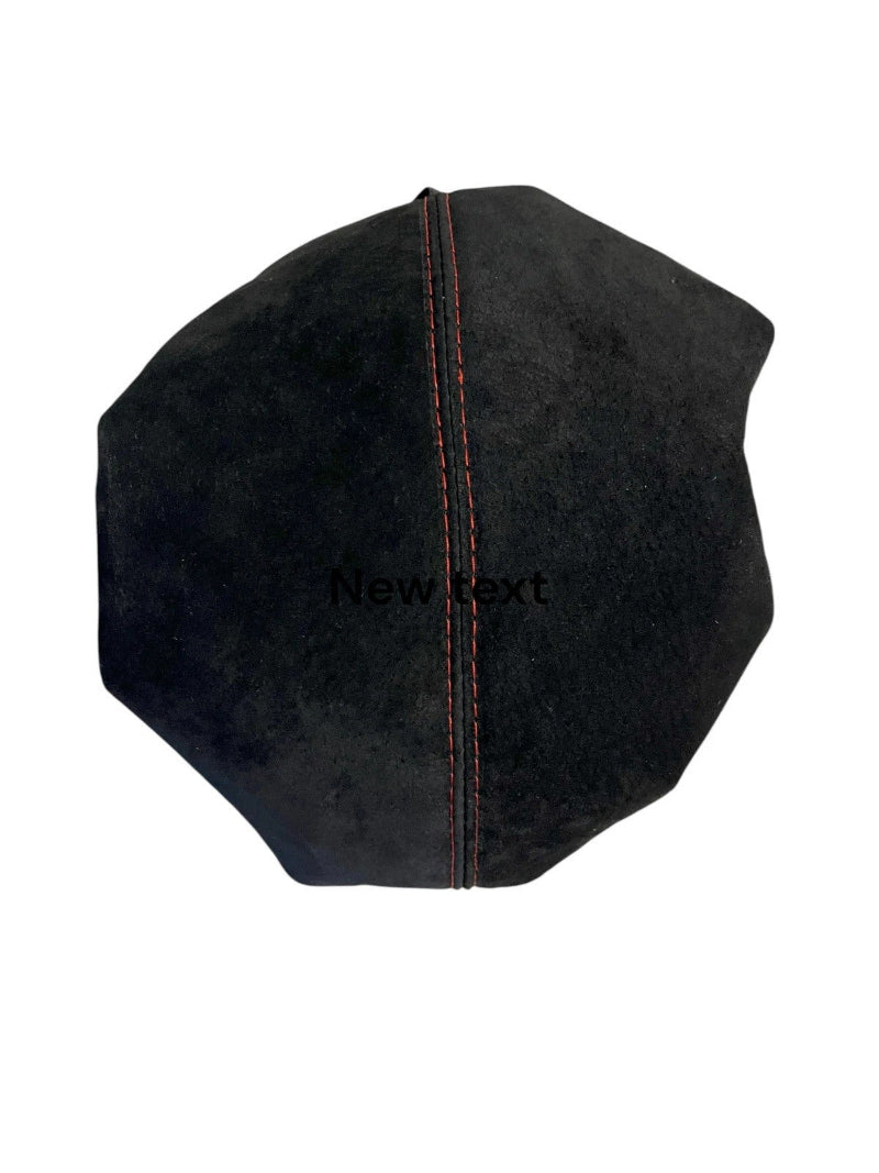 For 2015-2019 Ford Mustang GT Red Stitch Genuine Suede Console Armrest Cover-0