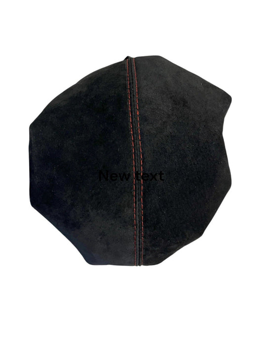 For 2015-2019 Ford Mustang GT Red Stitch Genuine Suede Console Armrest Cover-0