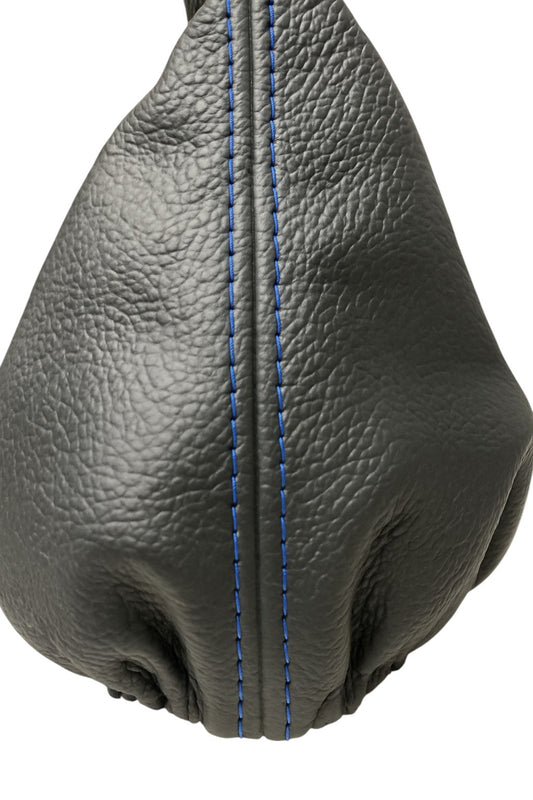 Genuine Leather SHIFT BOOT BLACK RED STITCH for VW Golf Jetta GTi GLi R32 MK5-0