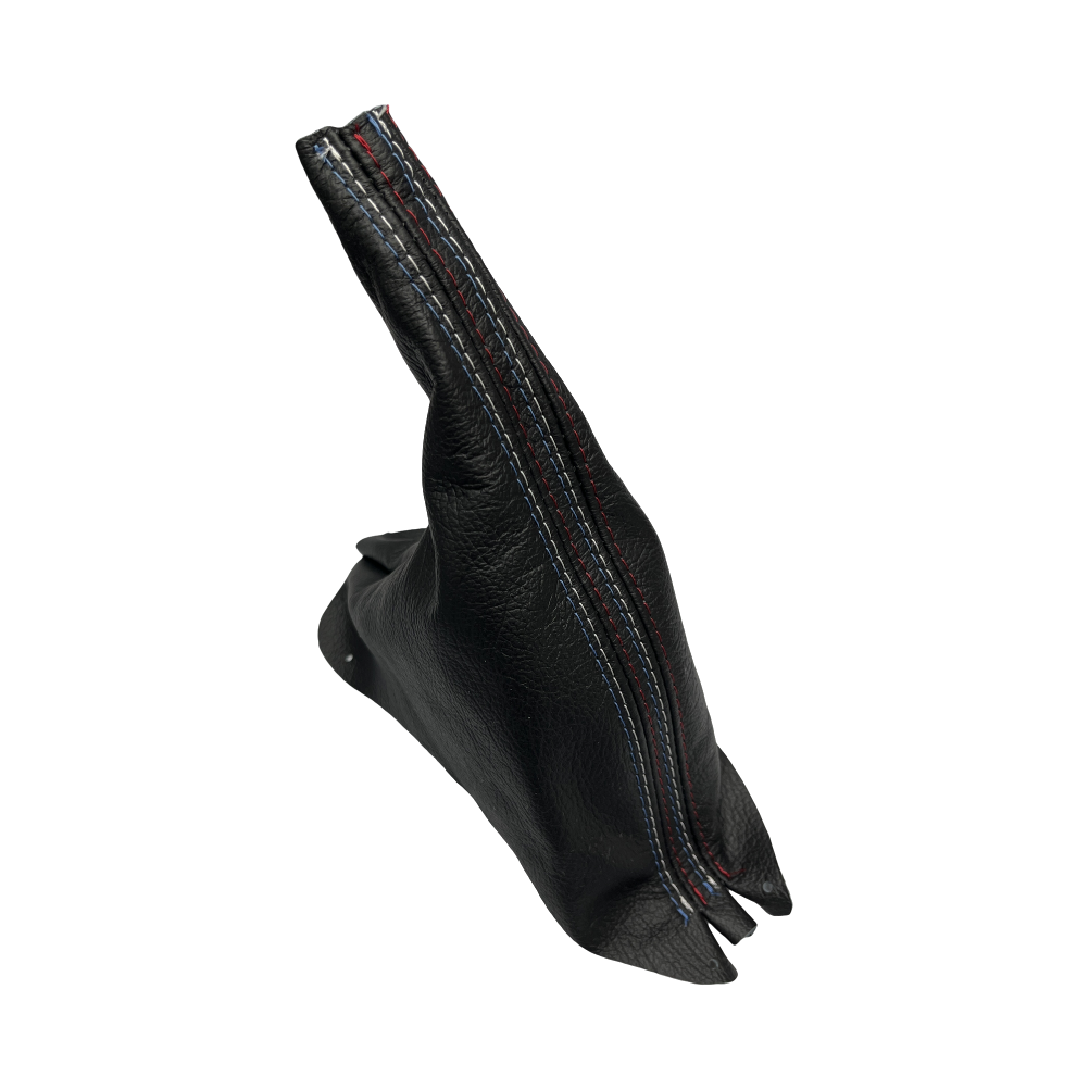 1994-2004 FORD MUSTANG GT-2001 Bullitt Black Genuine Leather Parking Brake Boot Cover-7