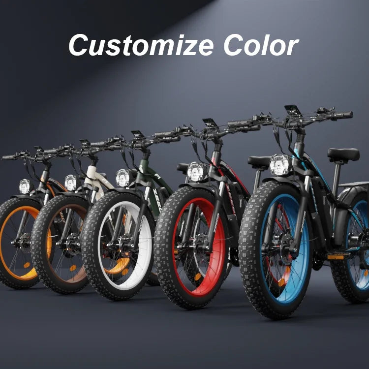 Custom color electric bike