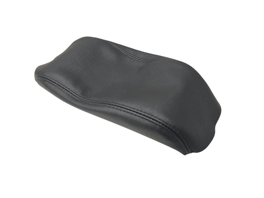 2009-2019 Subaru Forester Black Genuine Leather Center Console Armrest Cover-0