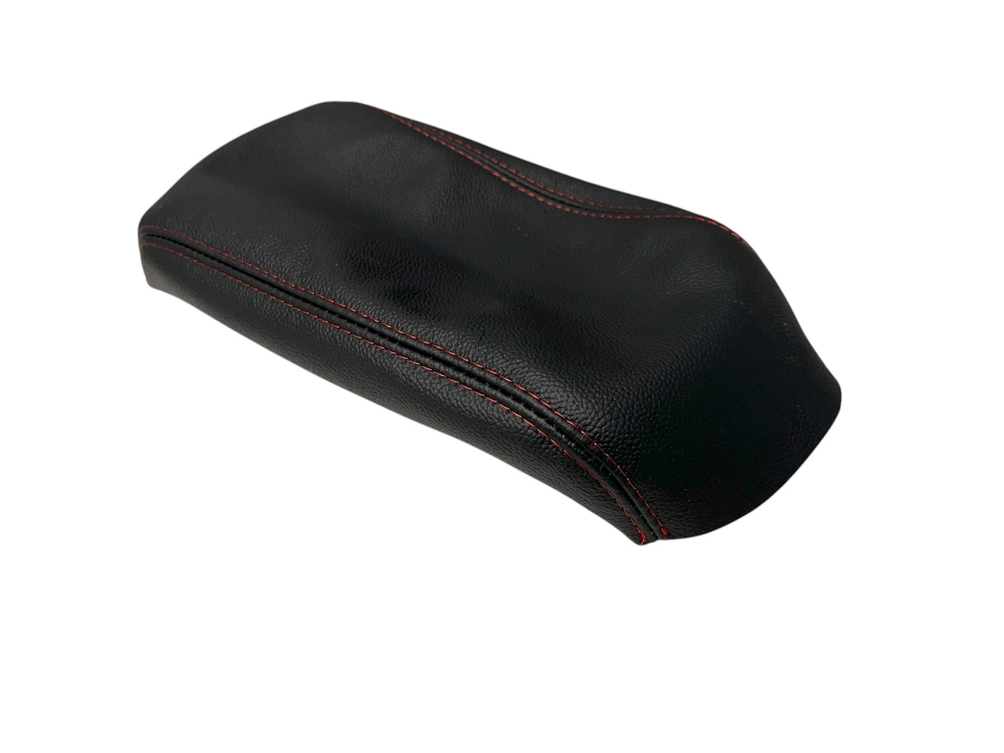 2009-2019 Subaru Forester Black Genuine Leather Center Console Armrest Cover-7