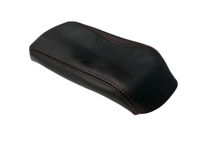2009-2019 Subaru Forester Black Genuine Leather Center Console Armrest Cover-7