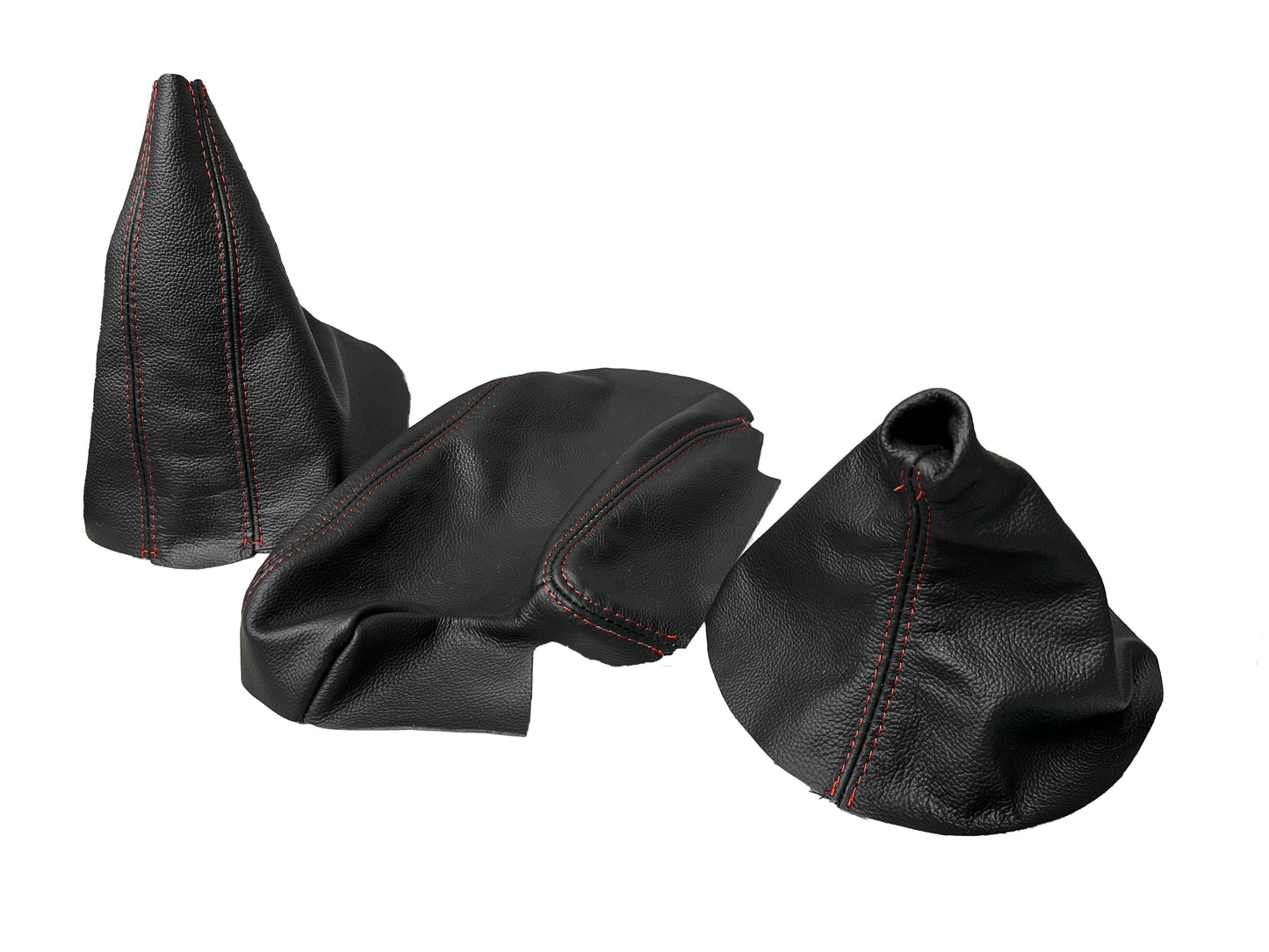 For 1991-2005 BMW E36 E46 3 Series Genuine Leather Console Armrest Shift & Handbrake Boot Cover-0
