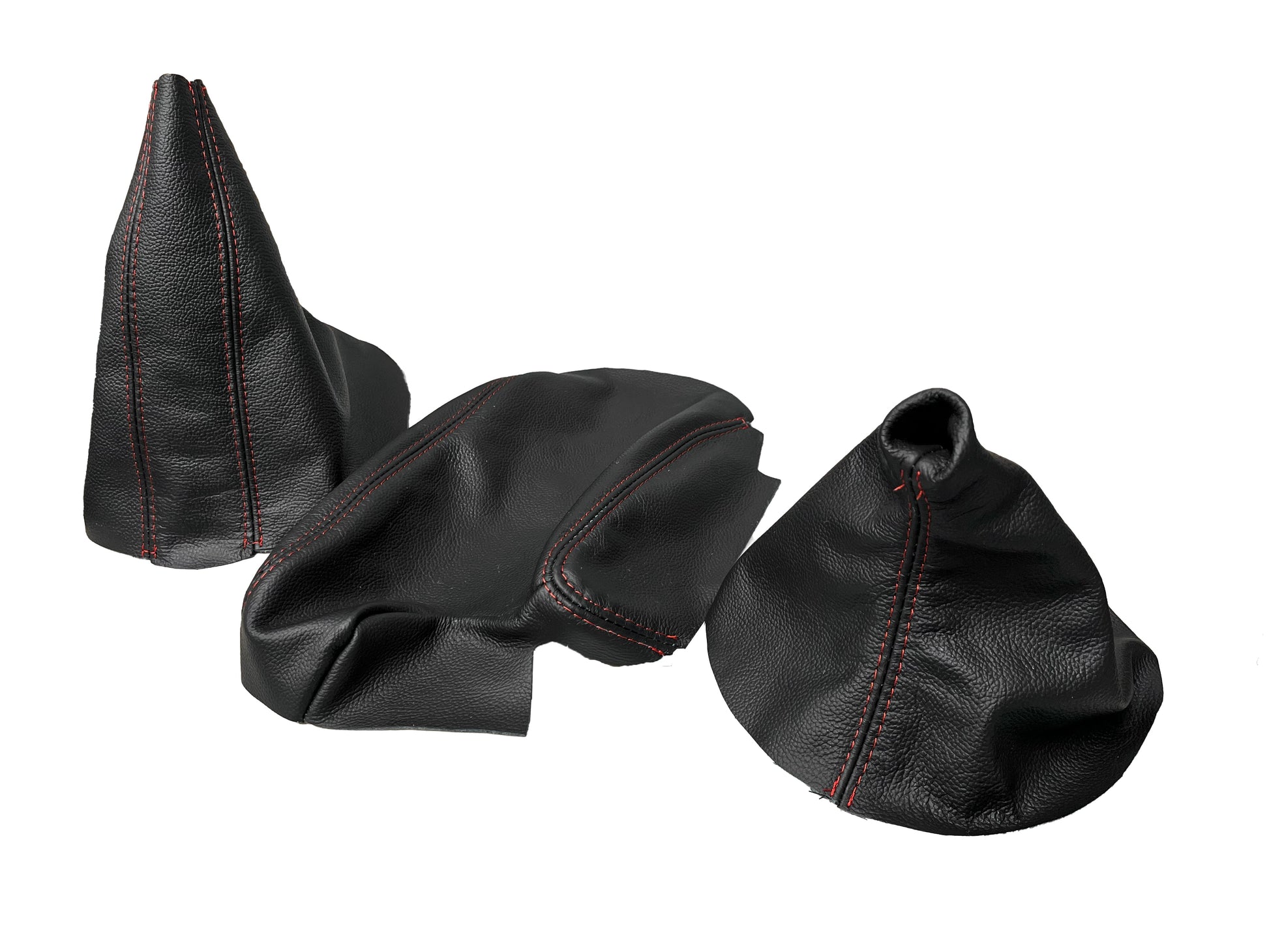 For 1991-2005 BMW E36 E46 3 Series Genuine Leather Console Armrest Shift & Handbrake Boot Cover-0