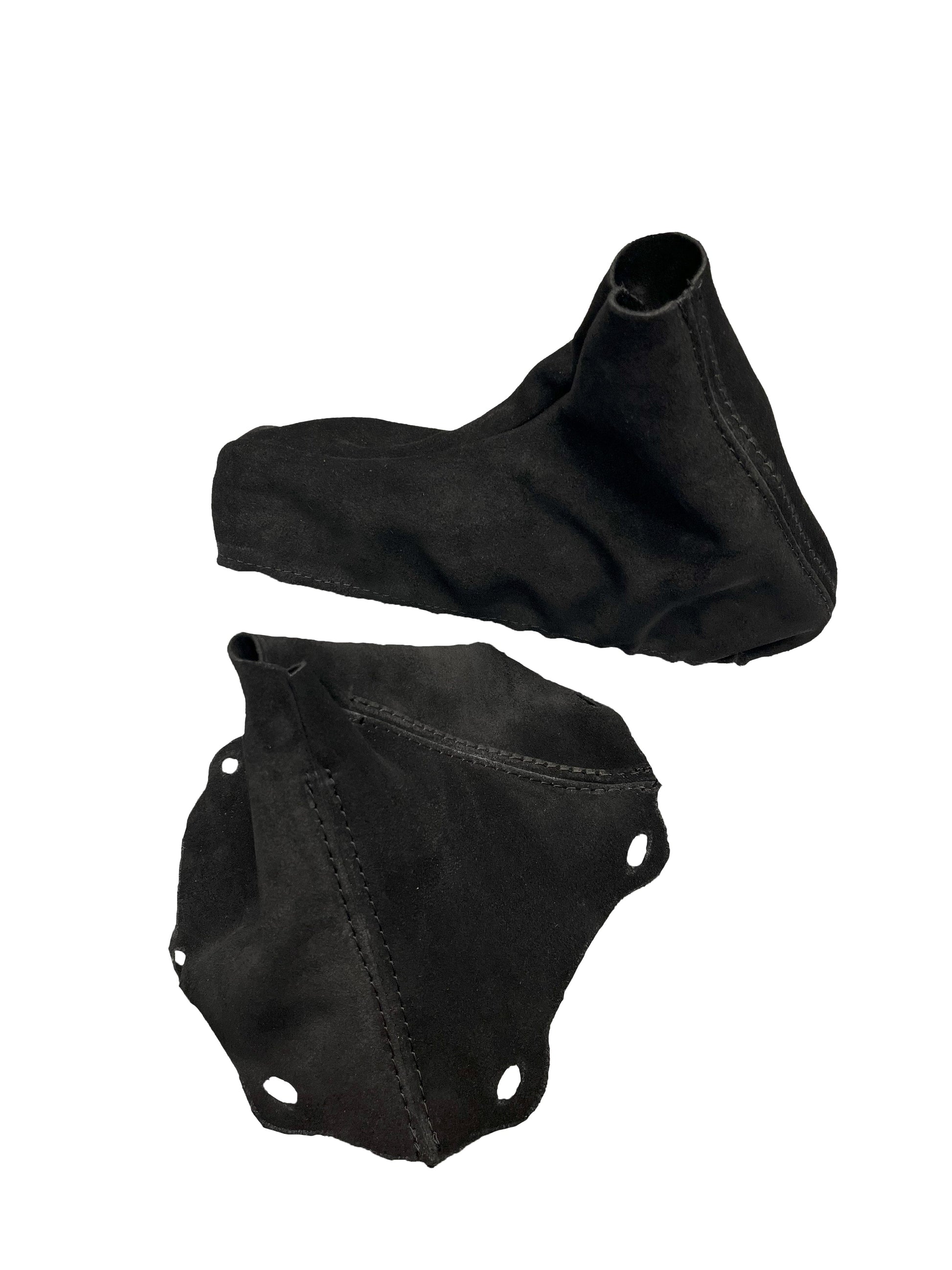 For 2014-2019 BMW F30 31 32 33 M4 Competition Genuine Leather/Suede Shift & Handbrake Boot Cover Set-5
