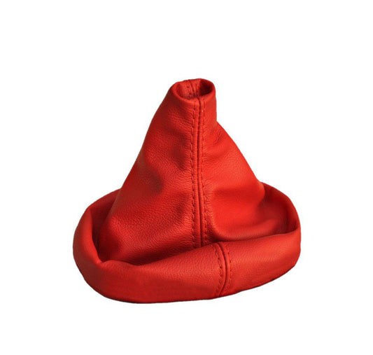 Torch Red Leather Manual Shift Boot Cover For Chevy Corvette C5 1997-2004-0