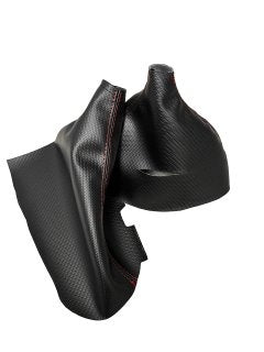 For 2005-2013 Chevy Corvette C6 Carbon Fiber Vinyl AUTOMATIC Handbrake & Shift Boot Cover-0