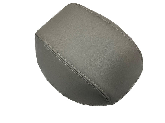 Replacement LEATHER Console Lid Armrest Cover In Platinum Gray For 2009-2019 Subaru Forester-0