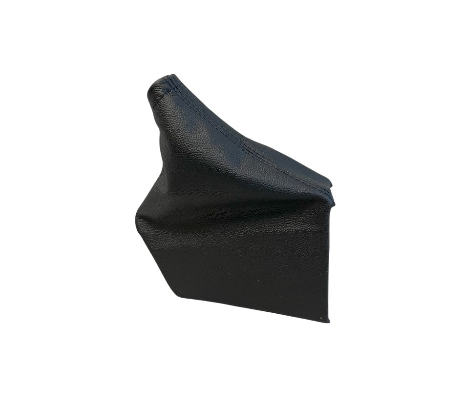 For 2014-2018 Subaru Forester Genuine Leather Shift & Parking Brake Boot Cover In Black Stitch-6