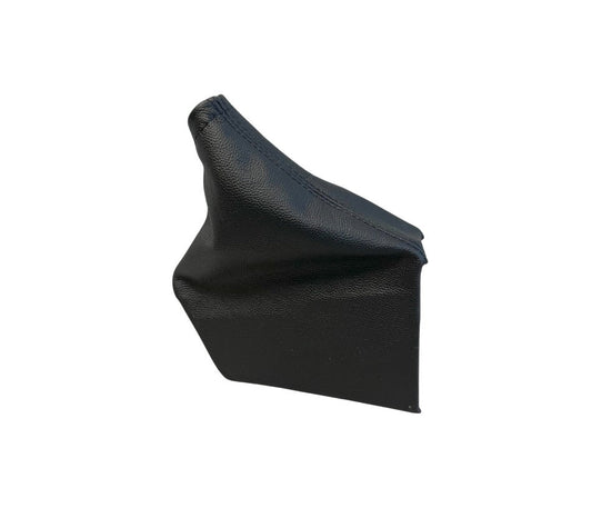For 2014-2018 Subaru Forester Genuine Leather Shift & Parking Brake Boot Cover In Black Stitch-0